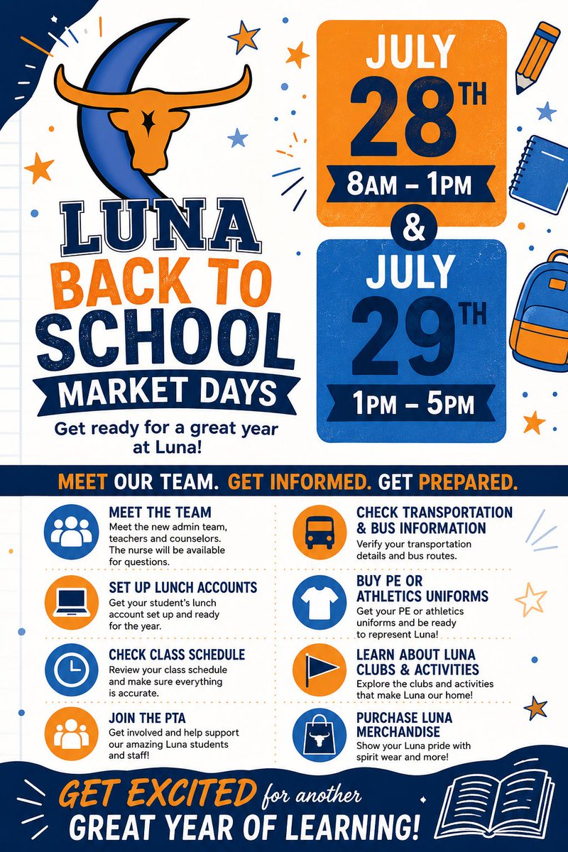 NISD_Luna's tweet photo. Excited to see our students, families and community members at Back to School Market Days https://t.co/PTPsZyPEDu