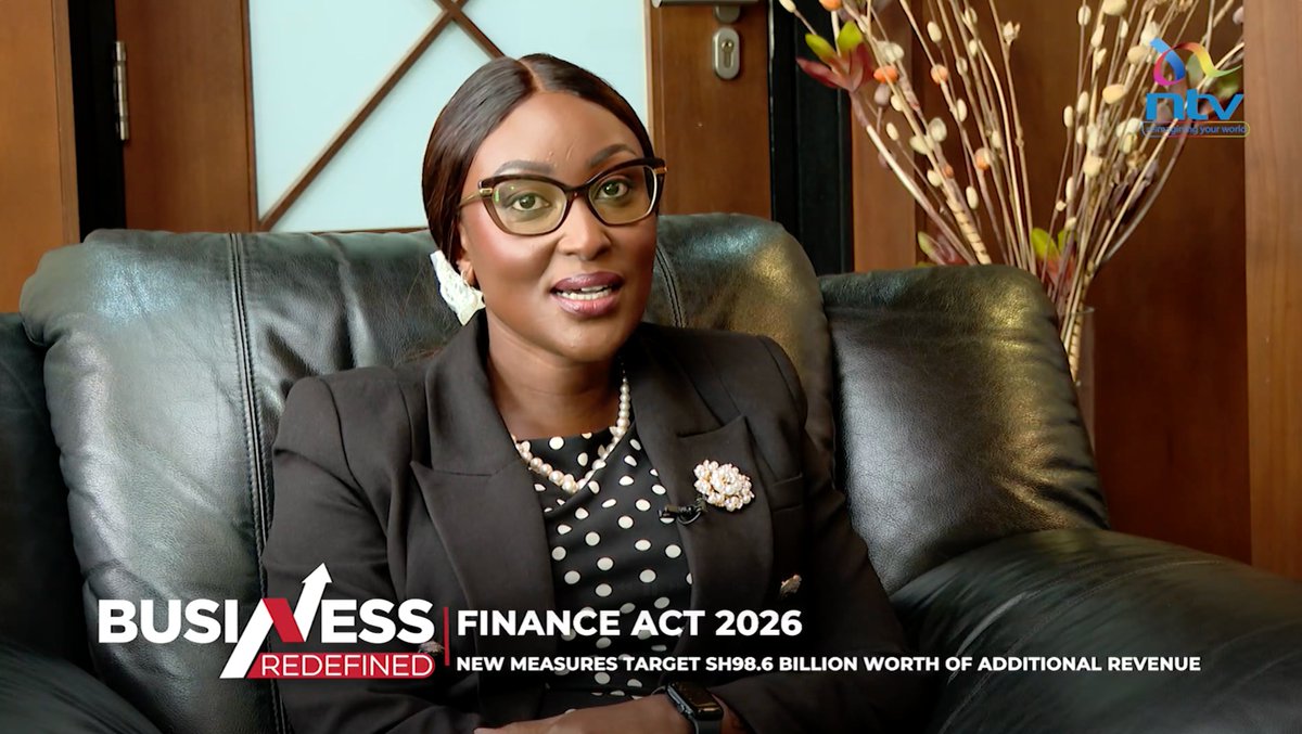 ntvkenya's tweet photo. Now Airing: Understanding the Finance Act 2026 with tax partner Wangoi Karuga.
#BusinessRedefined: https://t.co/EdsBHwVkxJ https://t.co/X0ideNNBKL