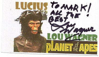signing_s's tweet photo. Lou Wagner actor portrayed Lucius in the 1968 film, Planet of the Apes. I'm a fan of the OG Apes films, plus he was in CHIPS and many more projects. He signed in 2 weeks. #ttm #ttmsuccess #hobby #collect #PlanetoftheApes #autograph #thankyou #sigs #collector #Krax https://t.co/yLvhNg73fl