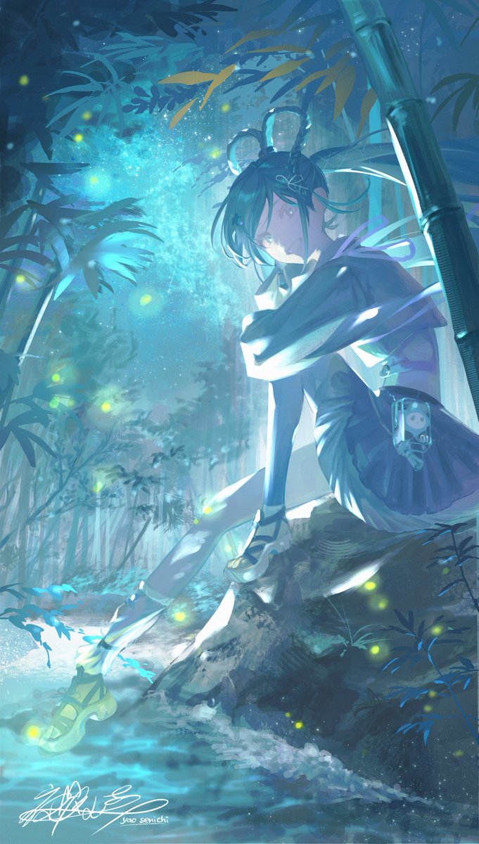 ILL_0619's tweet photo. 初音ミク🎋 https://t.co/k1lIO3BMED