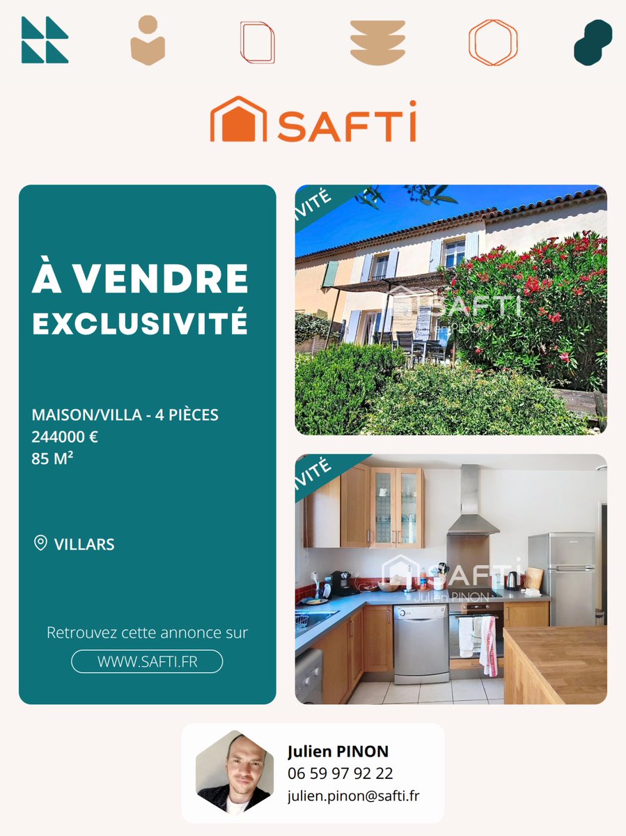 julyen91's tweet photo. ✨ Bien à vendre | VILLARS 📍

Située à proximité immédiate du centre-ville de Villars, au cœur du Luberon. Cet emplacement recherché offre un cadre de vie paisible et familial, à proximité immédiate des commodités : écoles, boulangerie, (...) https://t.co/URF8ZUaIwD
