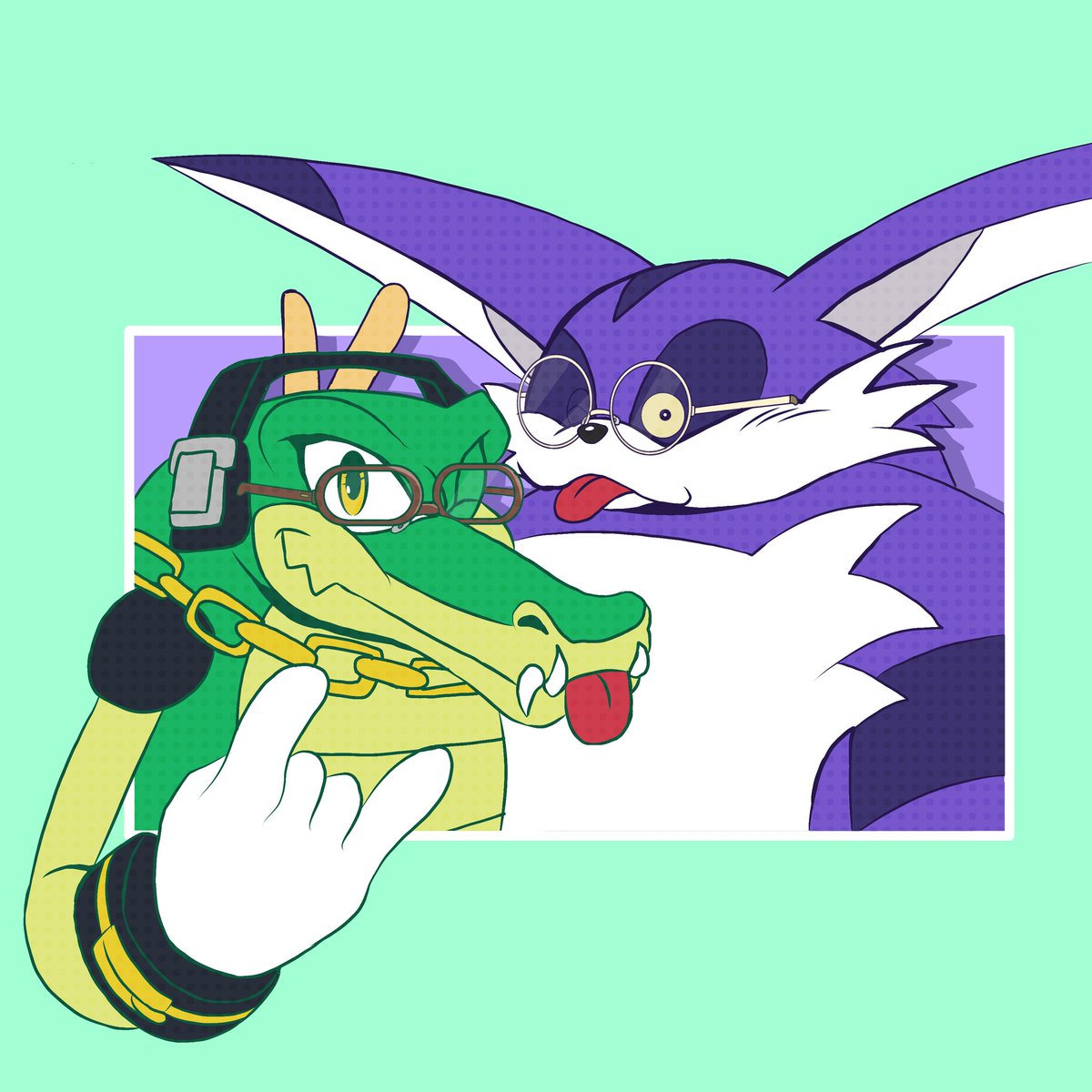 bigctor77's tweet photo. I think these dorks look so cute in glasses 💜💚 https://t.co/yIRsCf1sOy