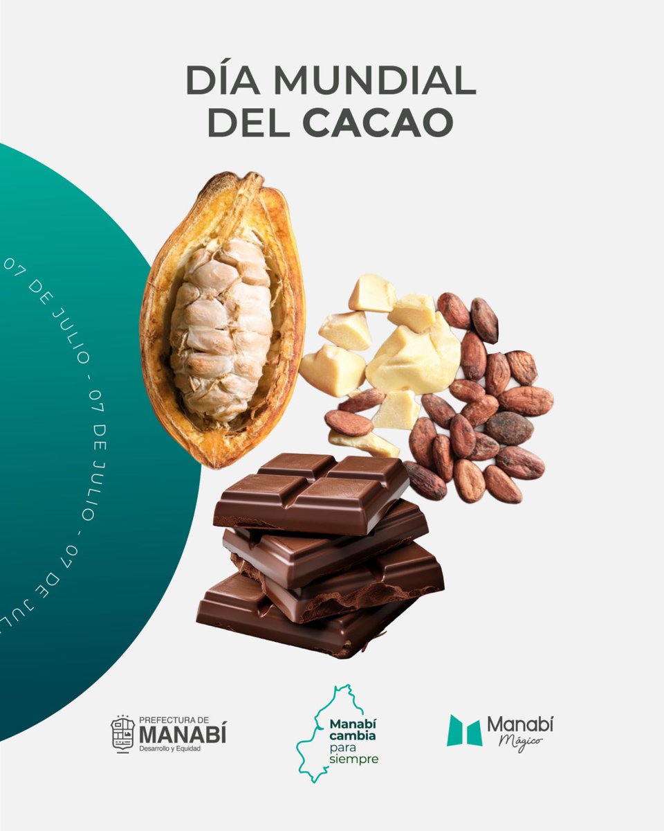 Leoorlandoa's tweet photo. El cacao es mucho más que un cultivo; es historia, identidad y una fuente de oportunidades para miles de familias manabitas. 🌱🍫

En el Día Mundial del Cacao rendimos homenaje a nuestros productores, quienes con esfuerzo, conocimiento y amor por la tierra cultivan uno de los tesoros más valiosos de nuestra provincia.

Desde la Prefectura de Manabí impulsamos el fortalecimiento de la cadena productiva del cacao a través de las Escuelas del Productor, la Mesa Técnica del Cacao, la investigación, la innovación y la asociatividad, promoviendo una producción sostenible y con mayor valor agregado.

Creemos en un campo fuerte, competitivo y sostenible, donde el cacao siga llevando el nombre de Manabí al Ecuador y al mundo, generando desarrollo, bienestar y orgullo para nuestra gente.