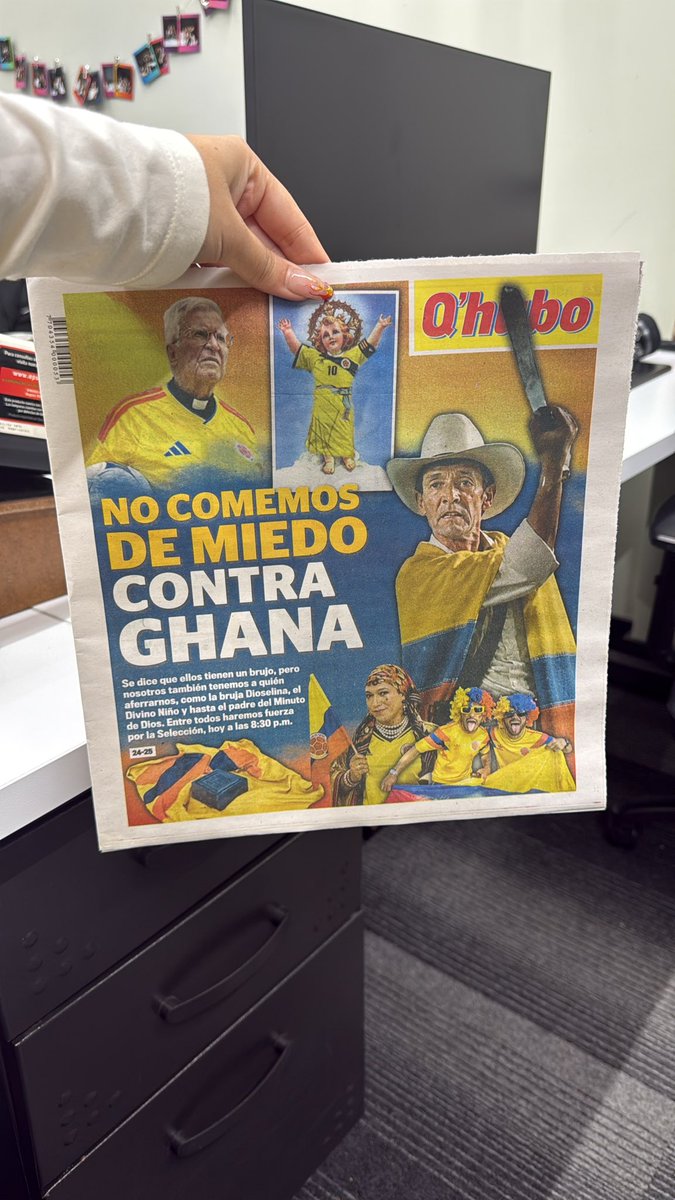 ollilucadem's tweet photo. Señores @QHuboMedallo los amo con mi alma. 
Que hptas portadas jajajajajajajjaja https://t.co/z1RMuFLO2M
