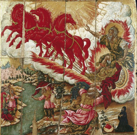 serbiaireland's tweet photo. BTW, in Slavic mythology, this "Mighty Angel" is known as Triglav (Three Headed One, Three Faced One)....Also known as Dabog (Good God, Giving God), who was also the Sun God...

Now, remember St Elijah, the dude whom St Patrick invoked when fighting the devil, after which the sun rose to save him? St Elijah who is in the Balkans celebrated in Jul/Aug (the same time Sun god Crom Dubh, whom St Patrick "defeated" was celebrated in Ireland), the hottest time of the year, and who for some unknown reason 🙂 (Elijah/Helios) gets so angry around his day that he wants to burn the whole world to cinder? 

In Serbia he is actually known as St Elijah the Thunderer, and is the main Christian "replacement" for both the Sun God Svetovid and the Thunder God Perun. 

People say that St Elijah the Thunderer, drives on top of the clouds in his chariots, causing thunder and lightning when the chariot wheels bump off the surface of the clouds...He also shoots lightning at sinners and devils...

I talked about him here:

https://t.co/a98ovxKiVW

You can find the (scientific) explanation how the same (very bad tempered) saint can be replacement for sun and thunder god in my previous post...
