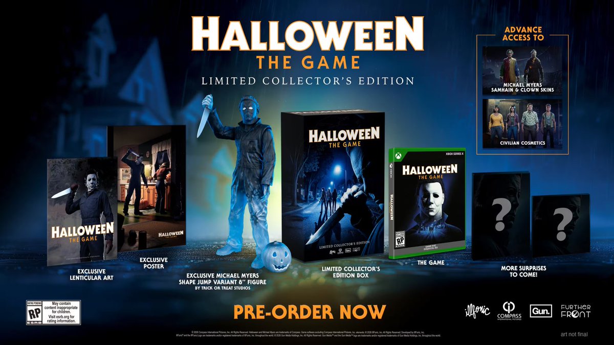 Wario64's tweet photo. Halloween: The Game (PS5/XSX) Standard/CE up for preorder at Best Buy ($39.99/$149.99) https://t.co/iaeF6cSGco
Target https://t.co/PumeQjfPkv 

Amazon 
Standard https://t.co/MHxMm0wvNB 
CE https://t.co/qU6tsdRvYt #ad https://t.co/gGor6SuQOh