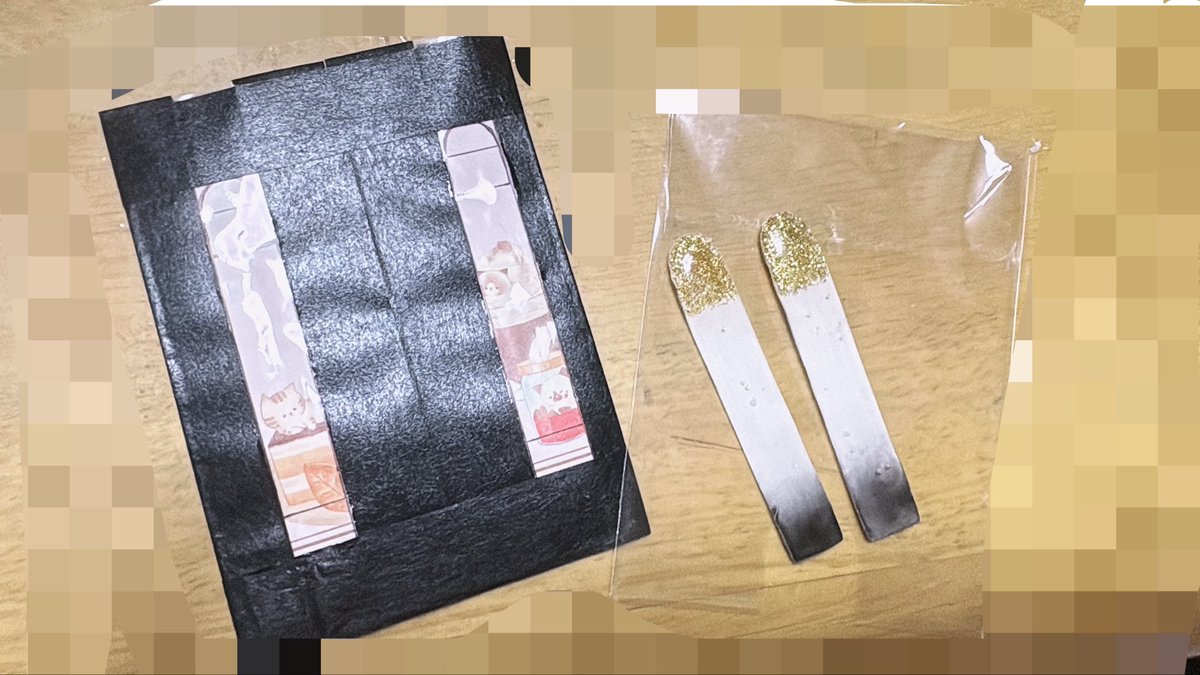 LemonCosAka's tweet photo. 前プラ板➕レジンで作ったけど今回は軽量化させた😄
マステで型作った← https://t.co/23NVDI3m0g