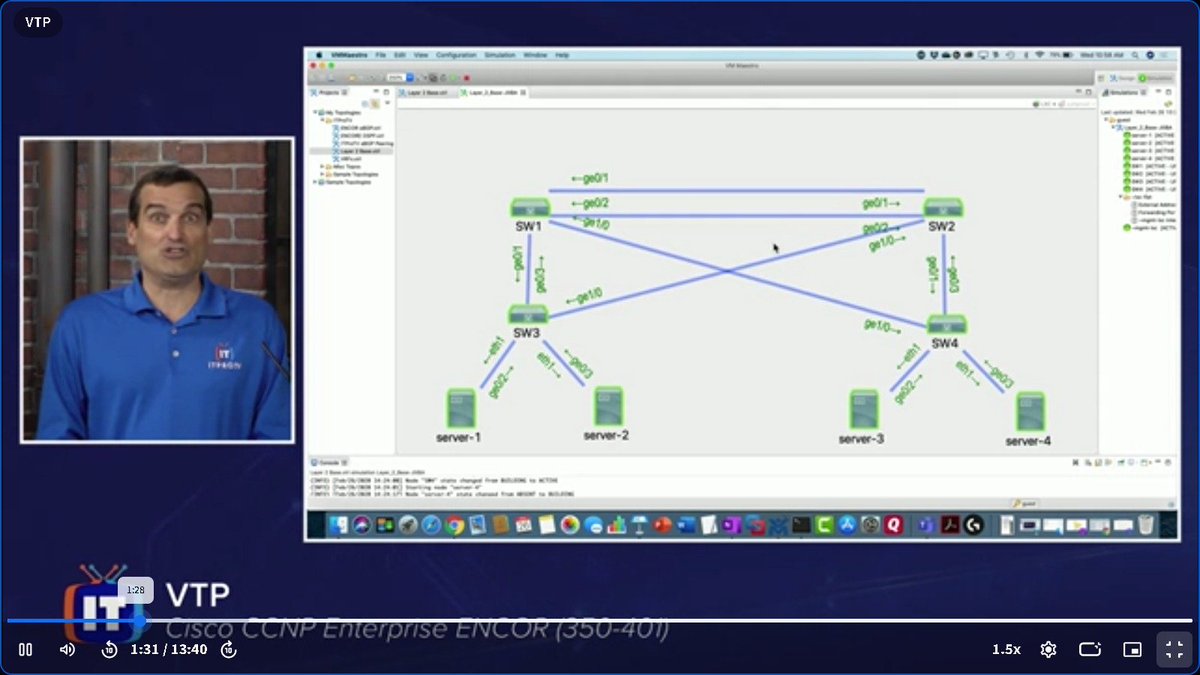 EVAGOODTECH5's tweet photo. Configuring VLANs, EtherChannel, and Spanning Tree Protocol variants.

Troubleshooting Layer 2 protocols, including 802.1Q 

Implementing OSPF and BGP configurations for scalable enterprise routing.

Explaining the BGP Best Path Selection Algorithm. And much more. https://t.co/U1Zs0iarud