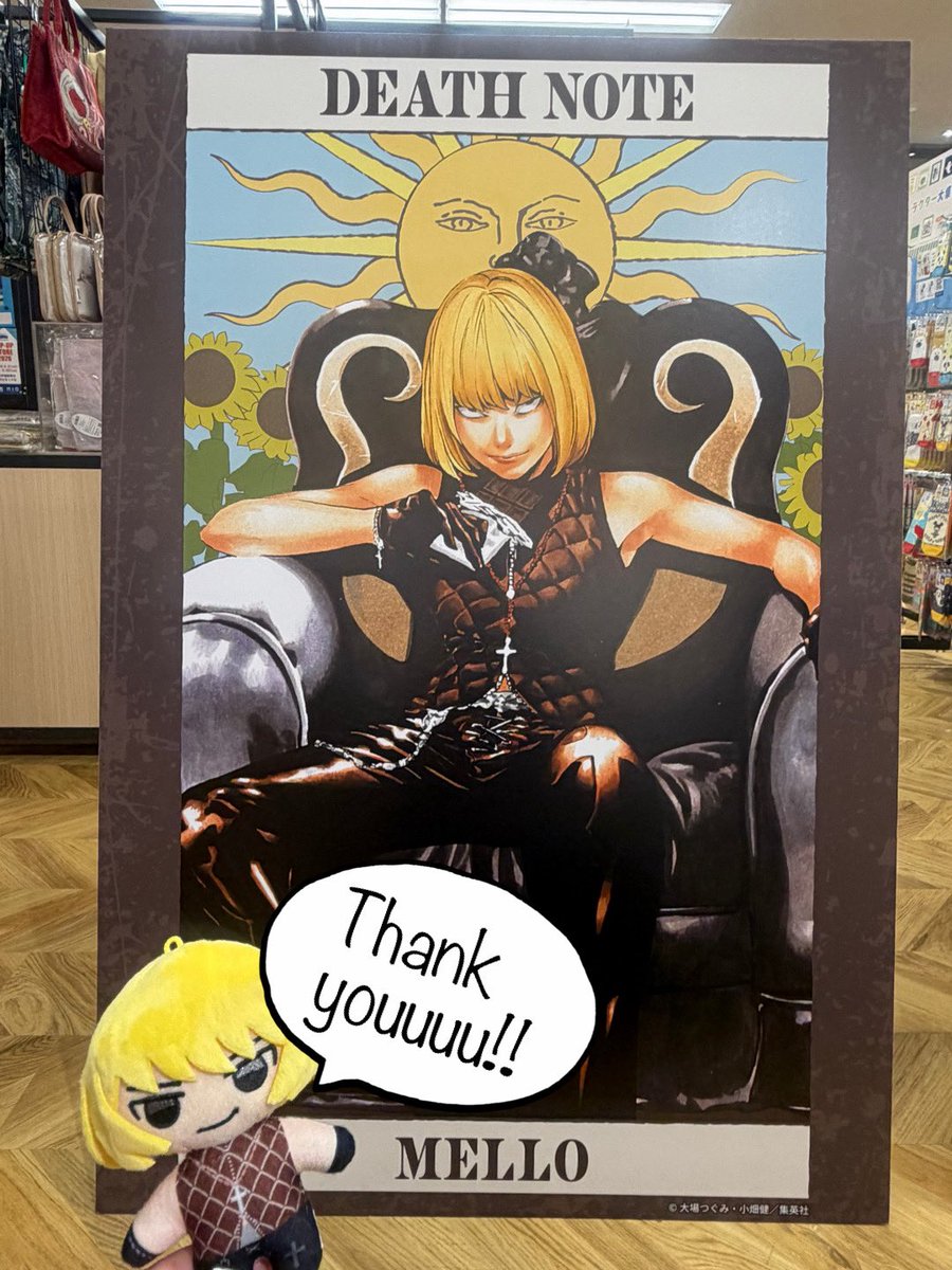 DEATH NOTE アニメイトフェア デスノート メロの缶バッジ🍫 お陰様で