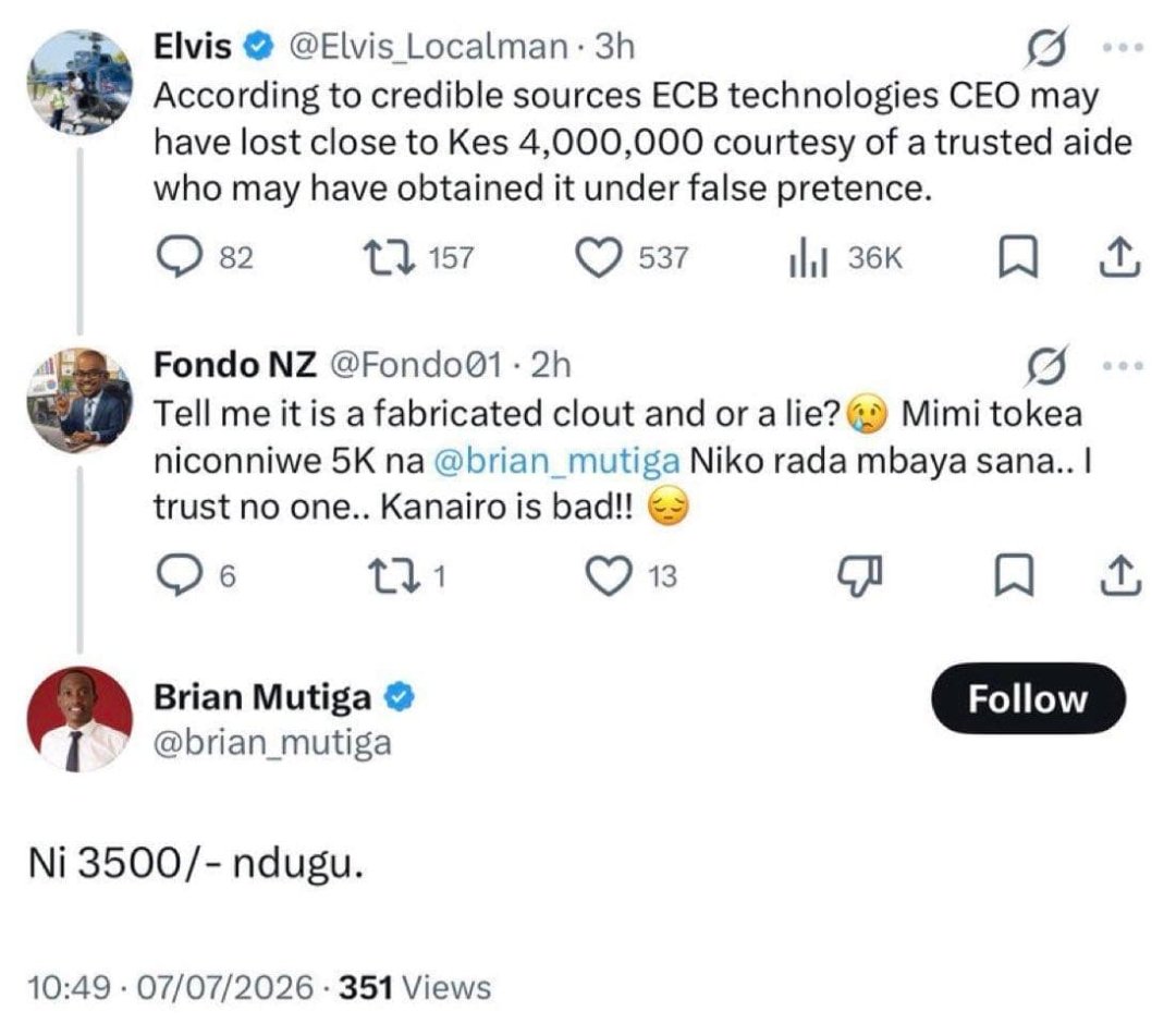 omwambaKE's tweet photo. Hii ndio tunaita audacity 😂 https://t.co/QqFgAjwyz3