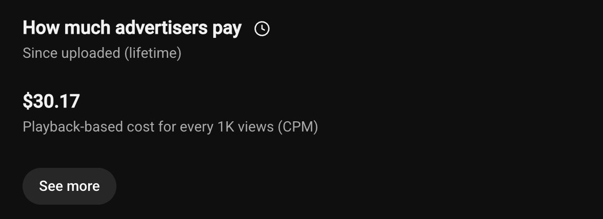 Defi_Scribbler's tweet photo. I dropped a new video on Sunday and here’s the CPM

AMA https://t.co/XGSQozM18g