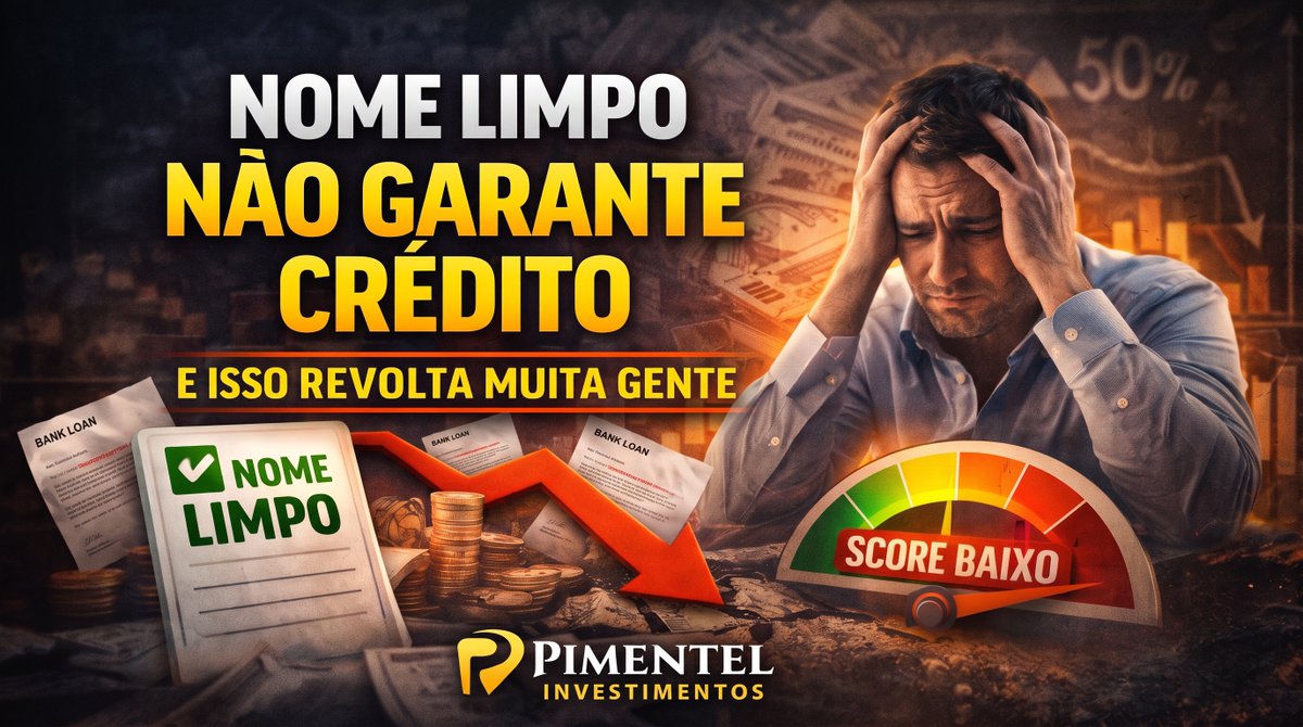 PimentelJos3's tweet photo. Você já ouviu alguém dizer:
"Mas meu nome está limpo. Por que o banco recusou meu crédito?"
#EducaçãoFinanceira #Crédito #Score #FinançasPessoais #PlanejamentoFinanceiro #Investimentos #PimentelInvestimentos #VidaFinanceira #OrganizaçãoFinanceira #InteligênciaFinanceira https://t.co/TKZgkQ0P4t