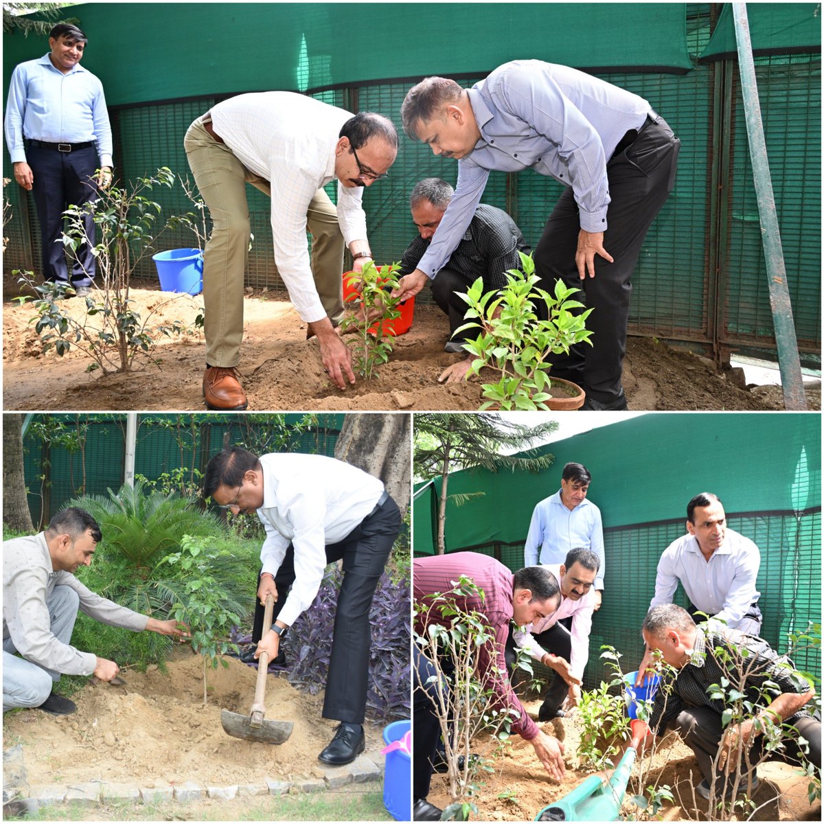 ITBP_official's tweet photo. मिशन 70 लाख पौधारोपण के शुभारंभ के अवसर पर #ITBP बल मुख्यालय में महानिदेशक #ITBP के दिशानिर्देशानुसार पौधारोपण अभियान चलाया गया, जिसमें पदाधिकारियों ने बढ़-चढ़ कर भाग लिया। हर पौधा— "हरित दिल्ली, हरित भारत और सुरक्षित भविष्य" की ओर एक सशक्त कदम। 
#EkPedMaaKeNaam https://t.co/R0nk5s8WGt