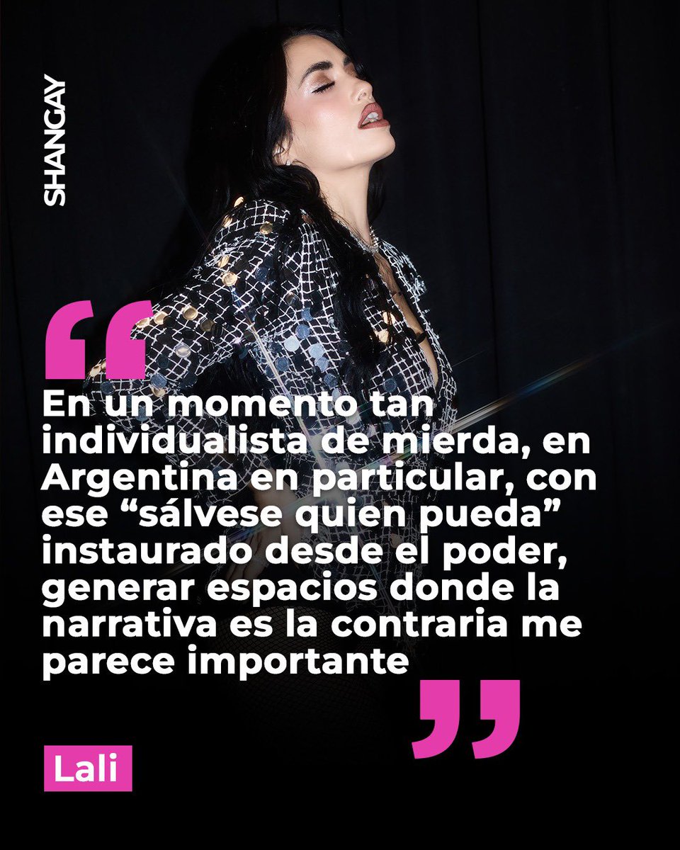 Shangaycom's tweet photo. El sábado pasado, Lali triunfó en su actuación en el Orgullo de Madrid. Además, es portada de nuestra especial Shangay XL, y nos concedió una entrevista tan sincera como reivindicativa, que puedes leer completa aquí: https://t.co/VEGUXLpVnN https://t.co/Kb1mmMmvlB
