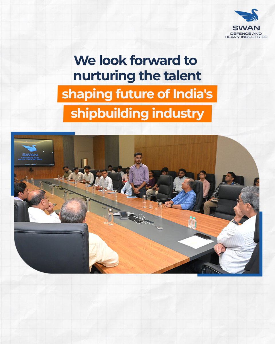 SDHI_Updates's tweet photo. SDHI welcomes the latest batch of GETs, DETs and MTs aboard. We look forward to nurturing the talent shaping India's shipbuilding future.
#SDHI #InductionProgramme #ShipbuildingProfessionals #EngineeringExcellence https://t.co/2g2ONCj9Mh