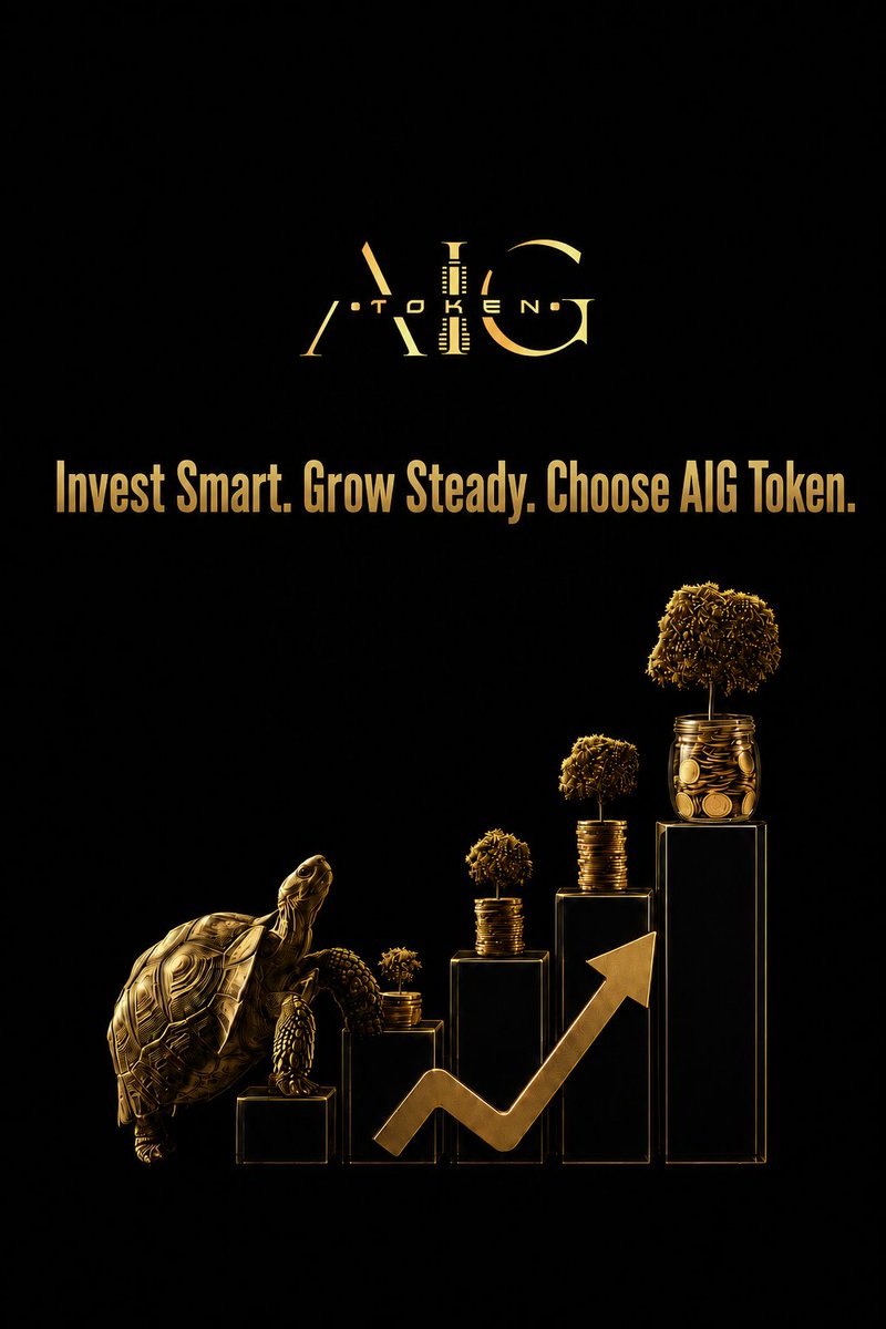 AigToken's tweet photo. 🐢 Steady growth. Smart investment. Strong future.
💰 Choose AIG Token and grow with confidence. 📈

#AIGToken #Crypto #Blockchain #InvestSmart #DigitalAssets #CryptoGrowth #FutureFinance https://t.co/ueJ21wnBgm