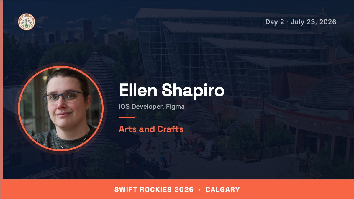 SwiftRockies's tweet photo. @designatednerd closes Swift Rockies 2026 with a talk about woodworking, 3D printing, and what it actually means to write good code. The best conference closers leave you thinking for weeks. https://t.co/rjQd4qYfXI https://t.co/MLNqVozRF1