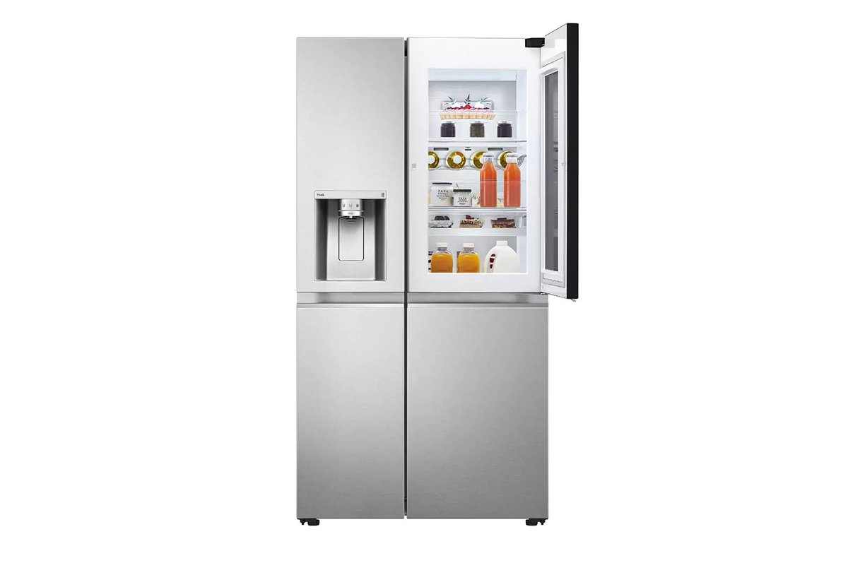 DubemForGod's tweet photo. LG INSTA-VIEW DOOR-IN-DOOR INVERTER REFRIGERATOR.
DESCRIPTION:
INVERTER LINEAR COMPRESSOR 
INSTA-VIEW DOOR-IN-DOOR ™
ThinQ (WI-FI)
DOOR COOLING+™
WATER AND ICE DISPENSER WITH UV NANO 
HYGIENE FRESH+™
LG WARRANTY 
CAPACITY (LITRE)-674
COOLING TECHNOLOG -DOOR  COOLING+™ https://t.co/R26wilESt7