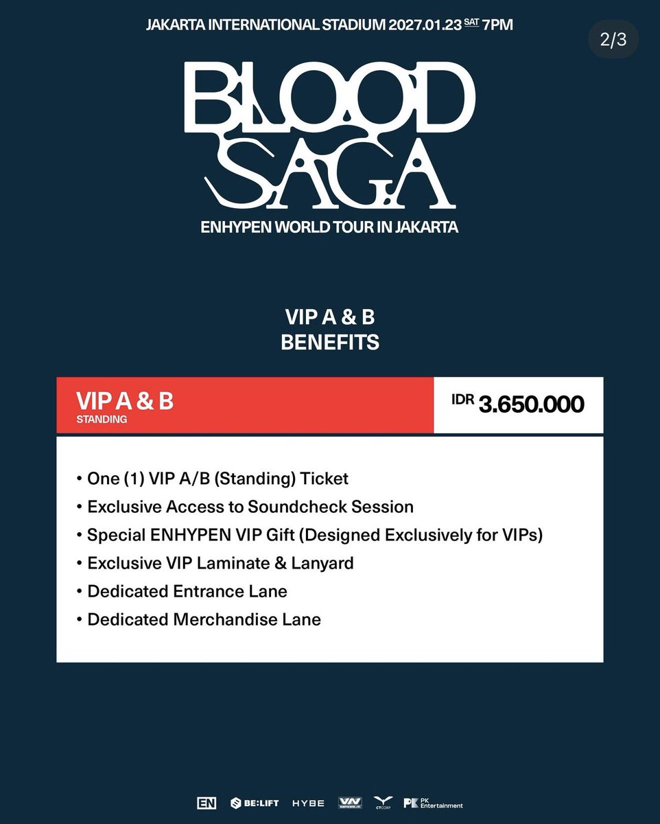 jastipxini's tweet photo. 🤍OPEN WAR JASTIP🤍
ENHYPEN WORLD TOUR ‘BLOOD SAGA’ in Jakarta 2026

‼️ LIMITED SLOTS ‼️
☑️TRUSTED
☑️ diurus sampai fisik

💰Fee : 300rb/tix
💰Book slot : 50rb/tix

❌ NO HIT AND RUN ❌

➡️ T&amp;C || FORM : https://t.co/MPwkIUHmfK

#ENHYPEN #BLOODSAGA_IN_JAKARTA #JASTIPKONSER https://t.co/cYjMriI34y