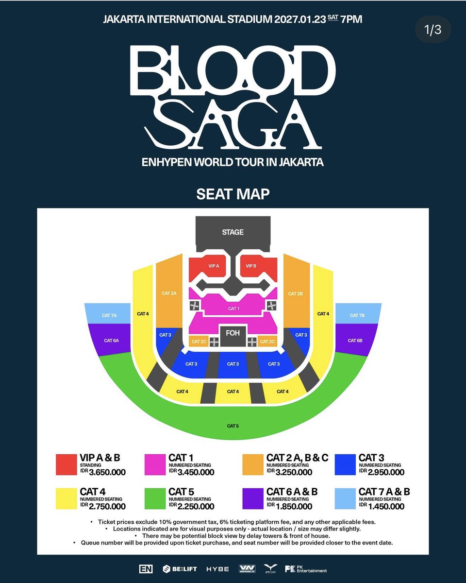 jastipxini's tweet photo. 🤍OPEN WAR JASTIP🤍
ENHYPEN WORLD TOUR ‘BLOOD SAGA’ in Jakarta 2026

‼️ LIMITED SLOTS ‼️
☑️TRUSTED
☑️ diurus sampai fisik

💰Fee : 300rb/tix
💰Book slot : 50rb/tix

❌ NO HIT AND RUN ❌

➡️ T&amp;C || FORM : https://t.co/MPwkIUHmfK

#ENHYPEN #BLOODSAGA_IN_JAKARTA #JASTIPKONSER https://t.co/cYjMriI34y