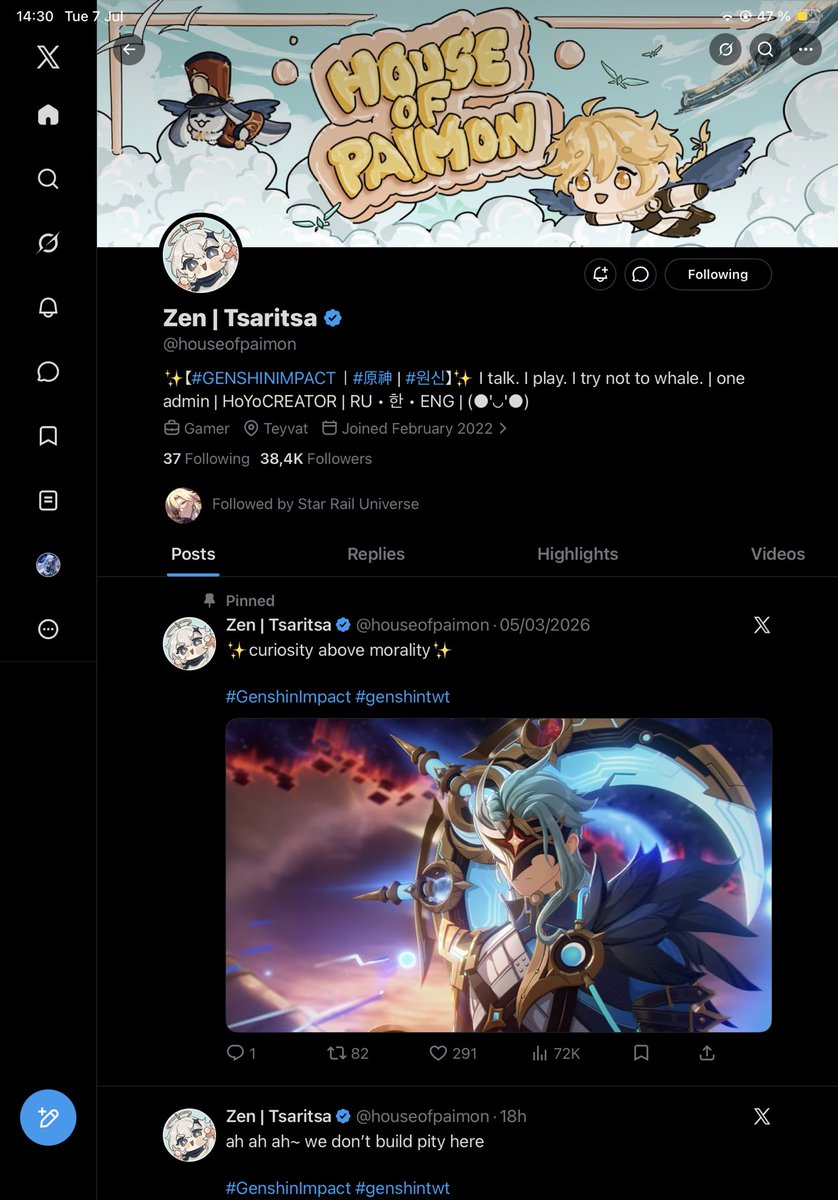 Abyss_Reaper's tweet photo. @StarRailVerse1 @houseofpaimon Here’s the second photo for some reason I can’t put both https://t.co/o47T4VNahp