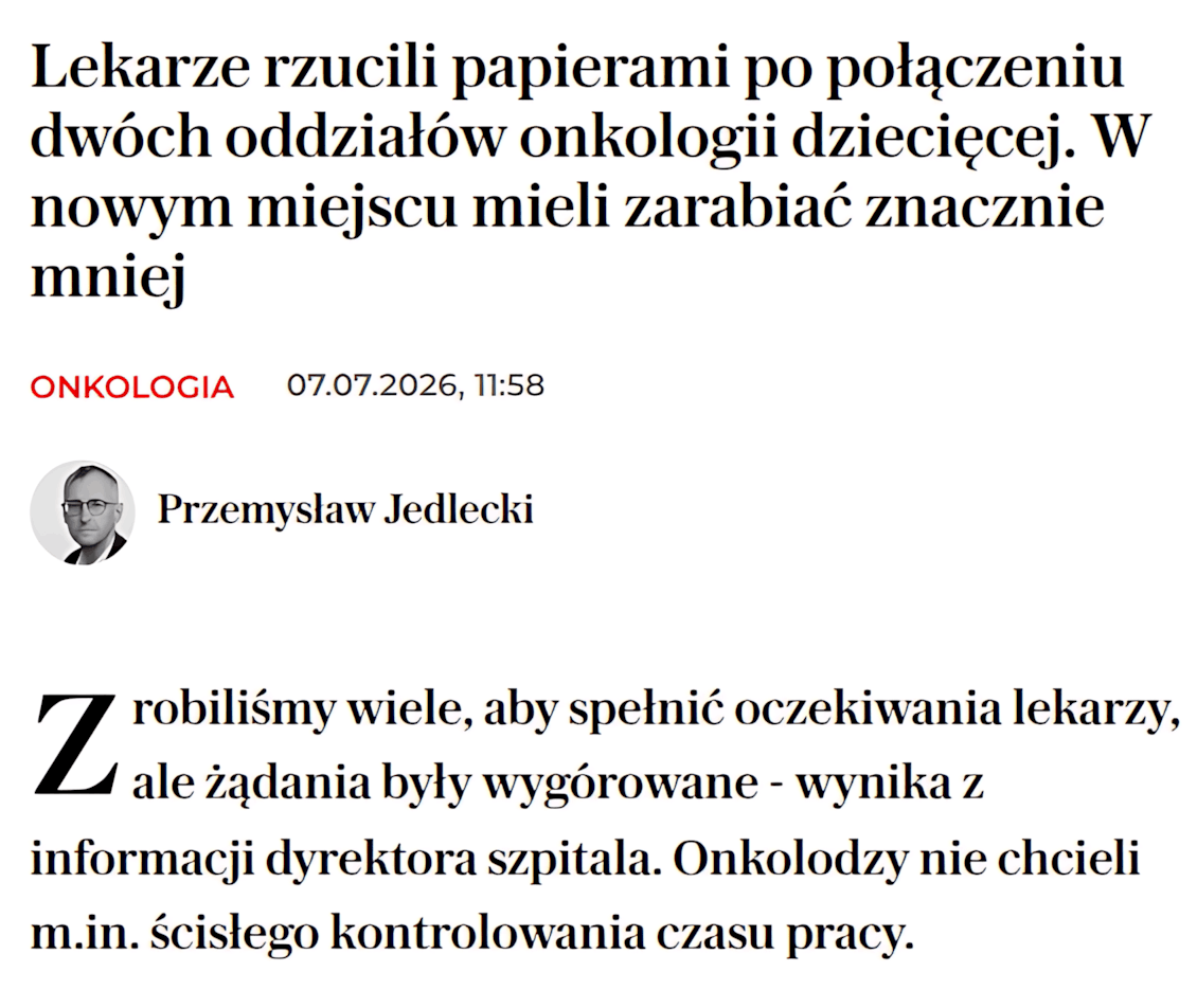mejmpl's tweet photo. A nie mówiłem? Lekarz odchodzą. Nie zgadzają się na niższe stawki i… kontrolowanie czasu pracy 😊 https://t.co/puSkBmFVgr