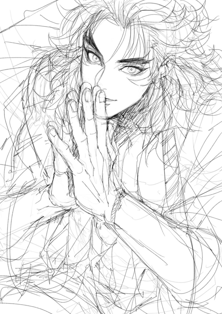 RenPTuii05's tweet photo. 何を描きたかったのか分からなくなったけど、ラフったから置いときます🥺🙏

🔥「君が先に脱いでくれないか♡」

的な感じです、ﾀﾌﾞﾝﾈ( ´•ᴗ•ก) https://t.co/M66dd8FJ2j