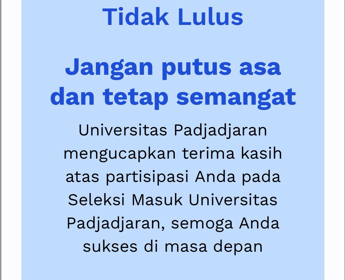 morestear's tweet photo. this cpt thingy really makes me exhausted, kalau dari awal gak lulus gak usah ngegantungin gue gitu dong 😢😢😢 dan bete nya kenapa ga naro gue di pilihan yg chance nya lebih besar, lg lg mungkin belom rezekinya di smup unpad. https://t.co/rMvwemxj06