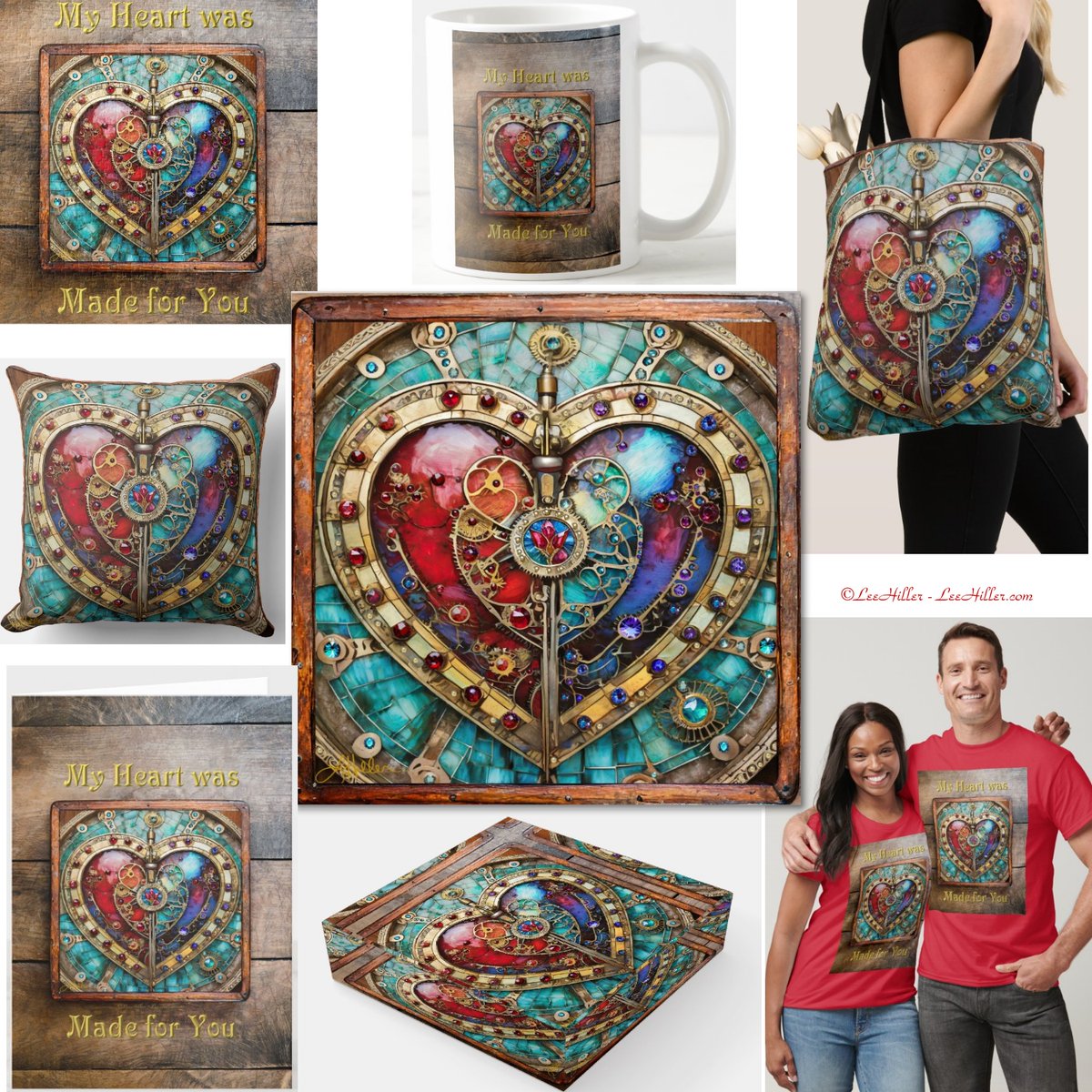 LeeHillerDesign's tweet photo. ❤️💙❤️💙❤️💙
My Heart Was made For you Series
Steampunk Red & Blue Stained Glass Heart
#steampunk #hearts #gears #Valentine #romantic #anniversary #birthday #valentinesdaygift #ValentinesDay #gifts #giftideas
https://t.co/serhVGmJFU https://t.co/aE3LscMtUF