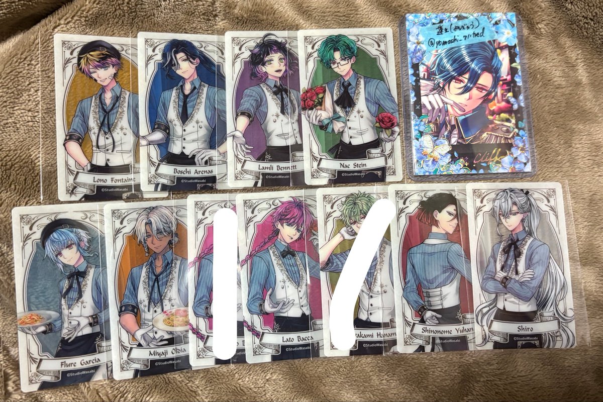 yomoshi_711tred's tweet photo. 交換 譲渡 悪魔執事と黒い猫 あくねこ アニメイト フェア 特典 クリアカード 店員カード

譲）ロノ ☆ボスキ アモン ナック ルカス ラムリ フルーレ ミヤジ ラト テディ ユーハン シロ

求）同異種 ハウレス
or定価/点+送料(特典:100円/点+送料)

郵送or都内手渡し
7/8夜池袋(アニカフェ)手渡し
↓ https://t.co/OjOZETRryA