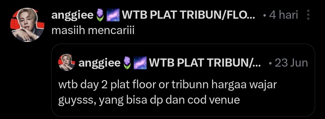 lvpjma's tweet photo. gakkk nyarii lagiii akhirnyaa dapettt harga wajar ituu yaallahh 🥹🥹 
thankk u kak udh oper ke akuu lovee 🫶🏻 @addictedtolhc https://t.co/nTbiXCv77R