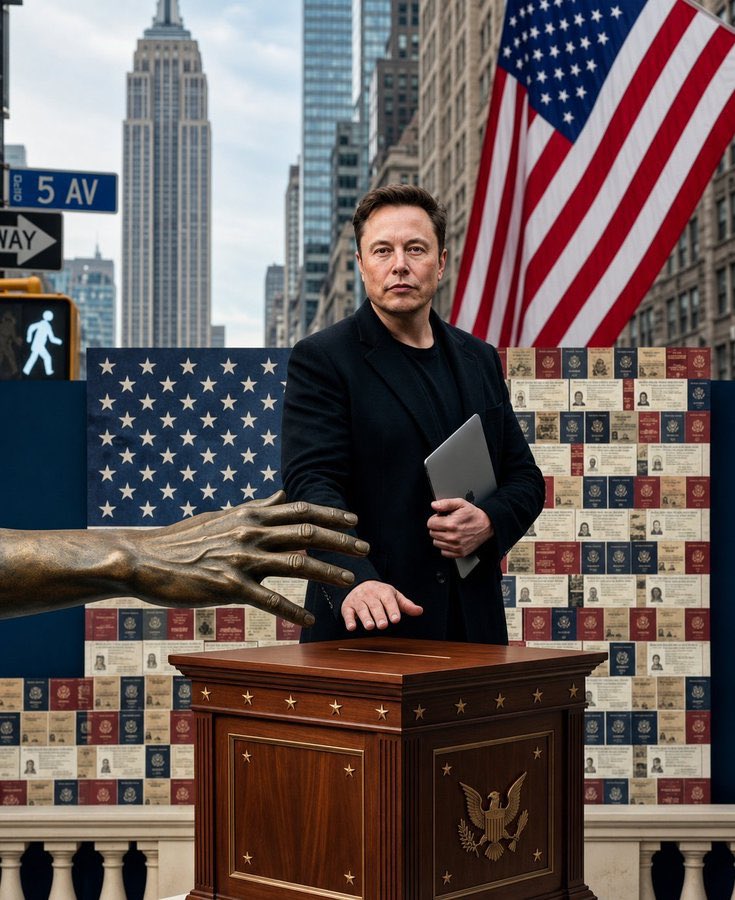abmarkman's tweet photo. Be honest 👇 

Elon Musk says: only U.S. citizens should be allowed to vote in U.S. elections

Do you agree?

A. Yes ✔️
B. No ❌ https://t.co/G8gwgUbmn9