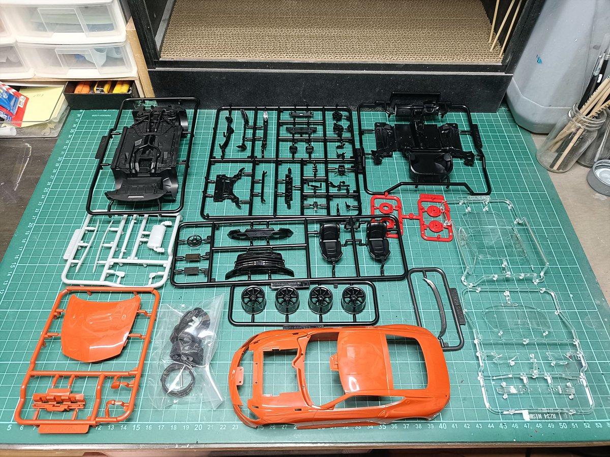 プラレストアさま専用ページ 楽24RZ34 1 楽プラ 1/24 フェアレディZ RZ34 2024製作開始 以前作った1