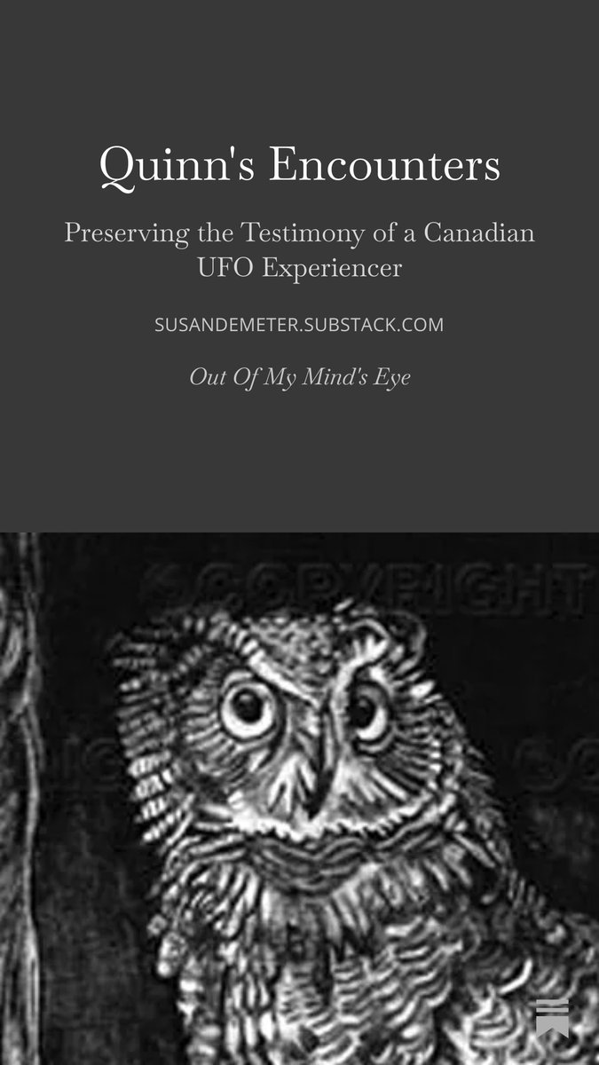 SusanDemeter's tweet photo. Quinn's Encounters Preserving the Testimony of a #Canadian #UFO Experiencer New Substack piece from me! If you enjoy my work please share It means more to me than you know Thank you!   https://t.co/SCPdd9f7yN

@UAPstudy @MazeToMetanoia @SPR1882 https://t.co/0gETcj5izw