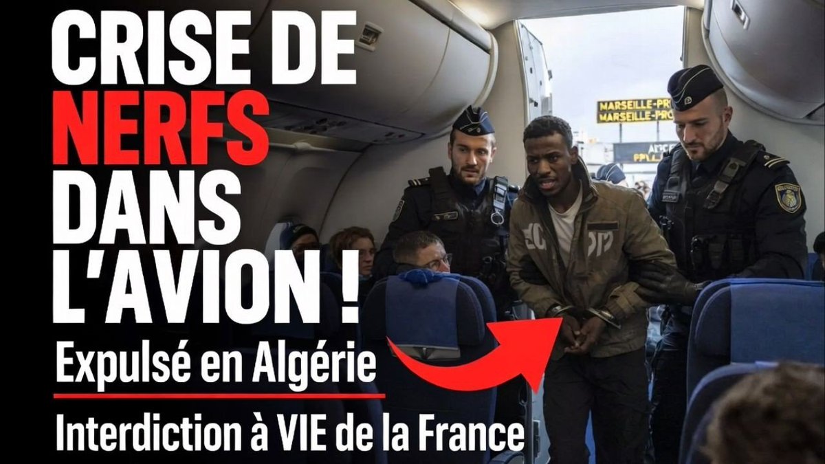 RebutActu's tweet photo. Persuadé de partir en Suisse, un Algérien sous OQTF pète un plâtre à Marignane en apprenant que son vol part pour Alger : coups de tête, morsures, et procès.. Verdict pour le diablotin 3 mois de prison et interdiction définitive du territoire français. https://t.co/4UDHtkl0pe https://t.co/YglakSWQ8T