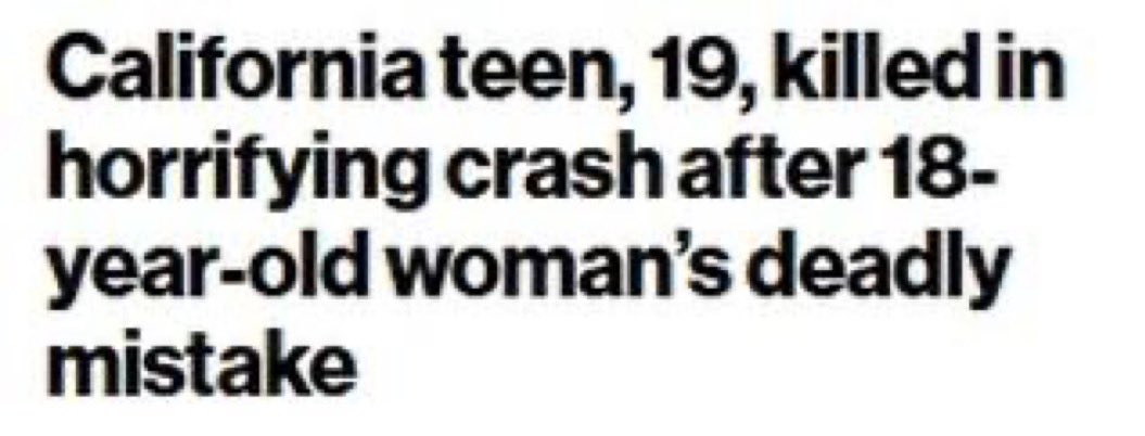 pinkcellgirl's tweet photo. 19 year old boy = teen 
18 year old girl = woman 
Misogyny is everywhere if you see https://t.co/bdFWMjBidQ