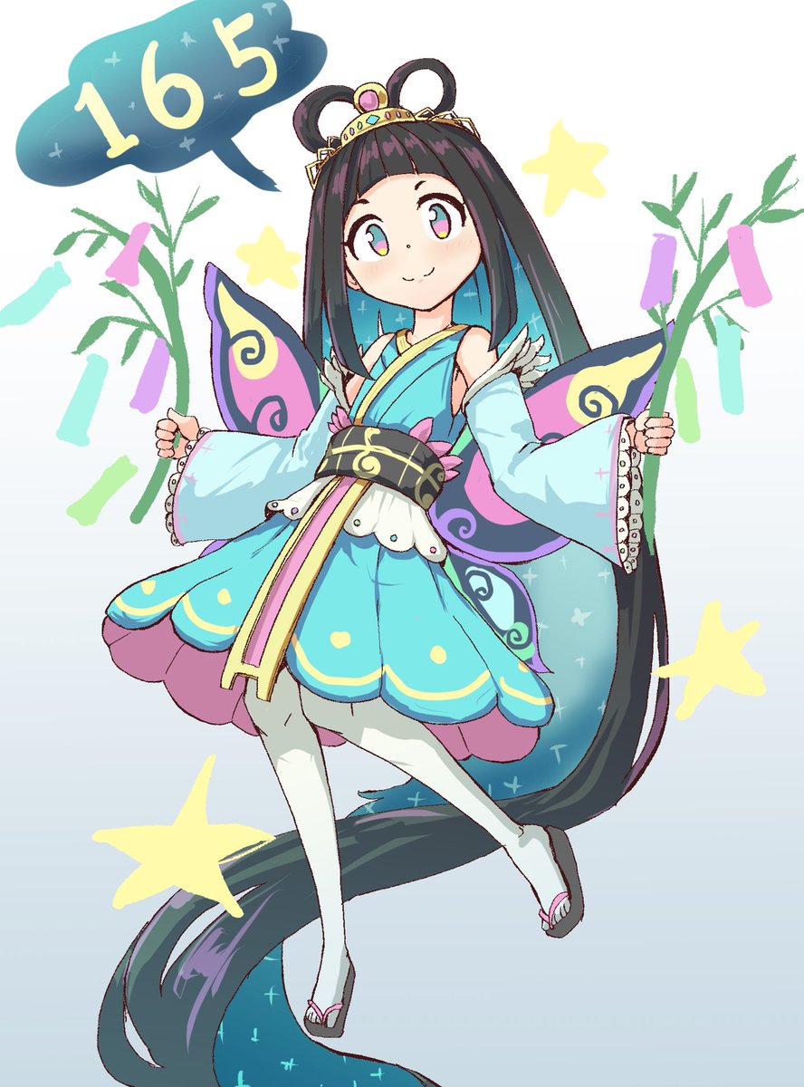 doodlemoko's tweet photo. 今日は七夕ということで、モブ魔女165ちゃんを再掲です🤗🎋 https://t.co/9Rk5YrFPZe