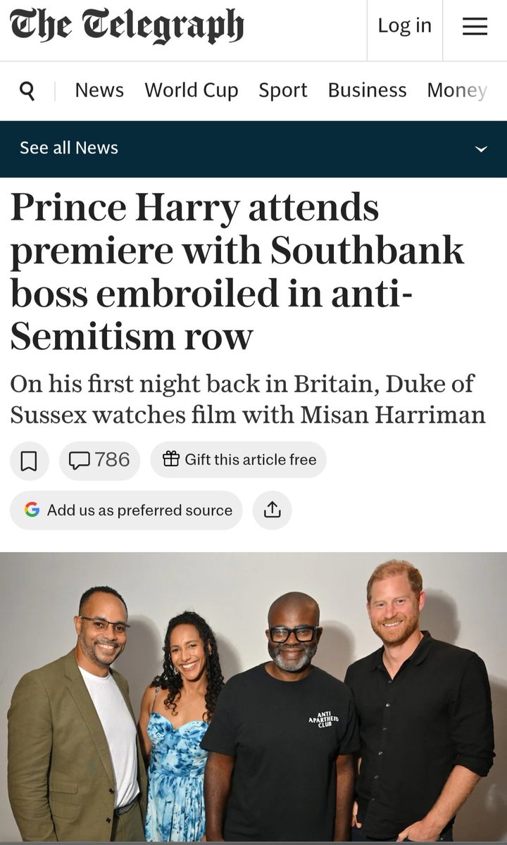 EternalEnglish's tweet photo. Prince cuck hangs out with lefty blacks who support the Palestinian cause.
What do we British get out of this load of bollocks? https://t.co/nceJNVs3cP