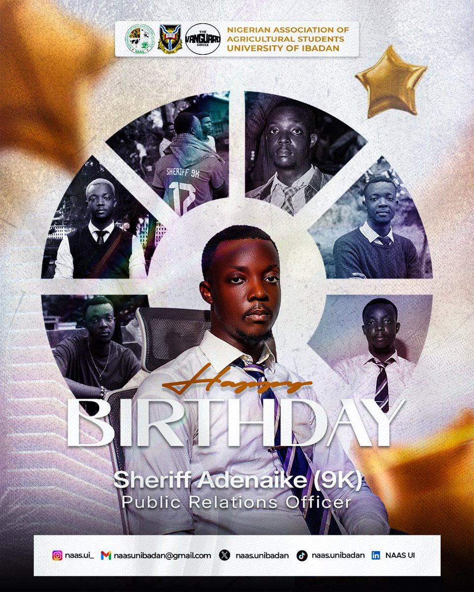 NaasUnibadan's tweet photo. Today, we celebrate the voice behind the stories, the face behind the publicity, and the creative mind behind the media. 🧑🏿‍🎨

Happy Birthday to @sheriffmoore9k , the Public Relations Officer of NAAS UI.

From all of us in NAAS UI, we wish you a wonderful birthday 💚🎉 https://t.co/FANgUSiLmu