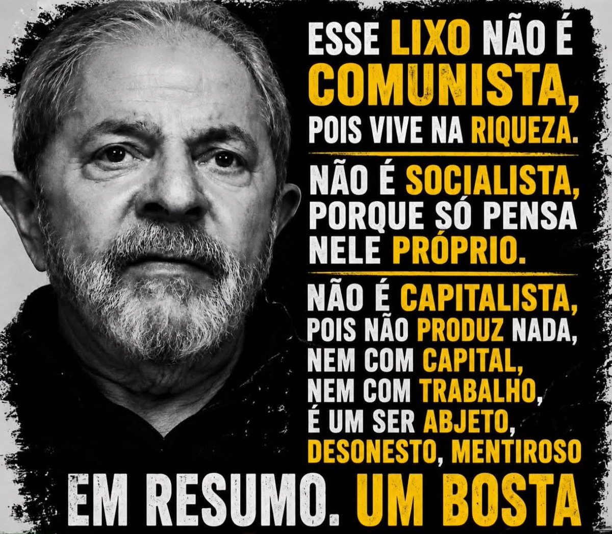 BachertFab71271's tweet photo. Vamos expulsar esse bandido da presidência do país
FORA LADRÃO! https://t.co/BvA6rlSmll