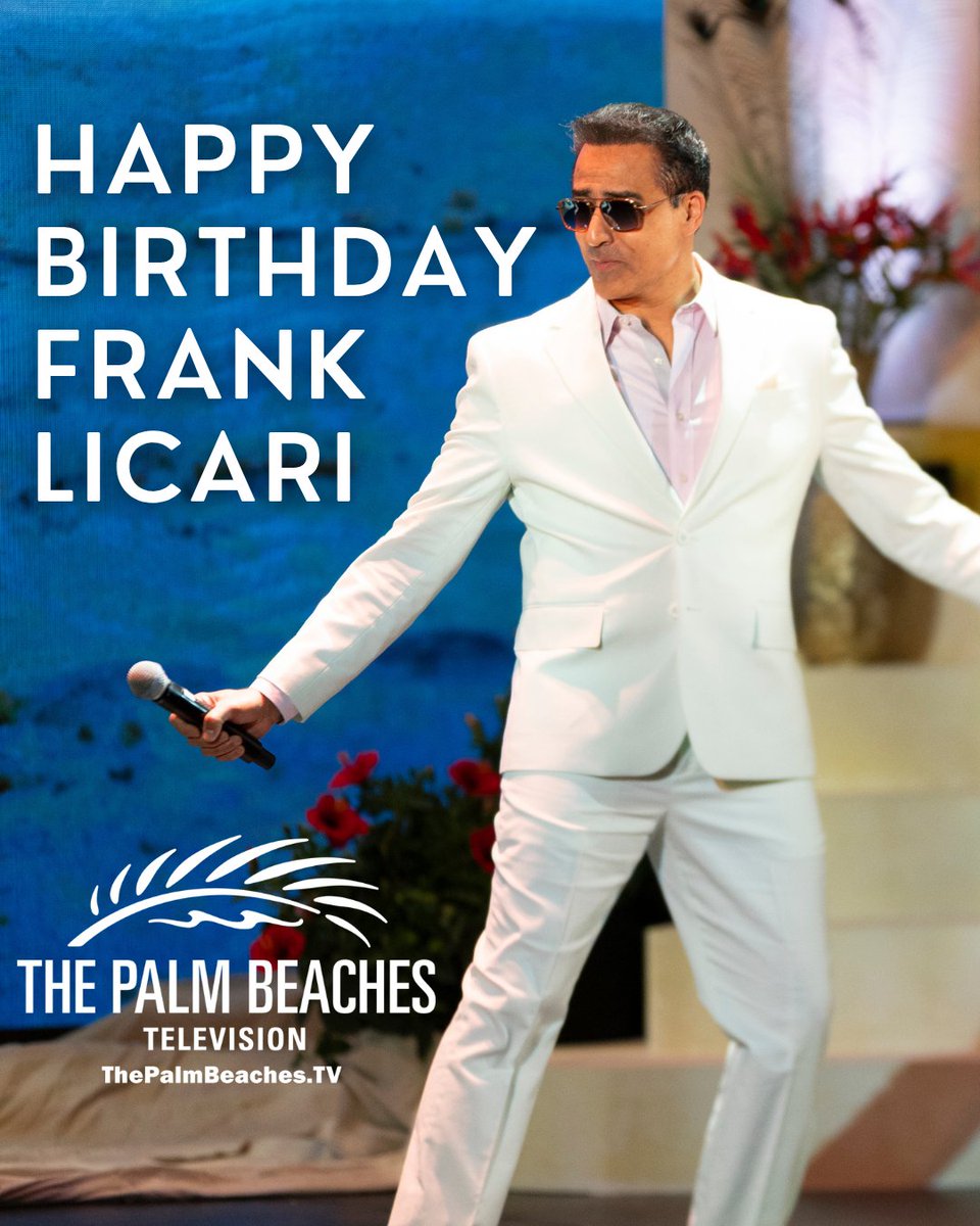 PalmBeachesTV's tweet photo. Happy Birthday to “On the Town in The Palm Beaches with Frank Licari” host Frank Licari! Watch "On the Town in The Palm Beaches with Frank Licari" here any time: https://t.co/ruAX5YAsIZ. https://t.co/22pciKVq4Y