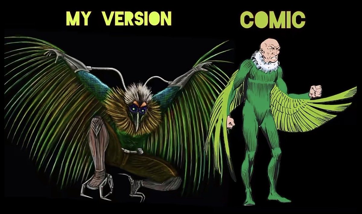 Brolio69's tweet photo. My designs on Spider-man villains https://t.co/6IQLftoYji
