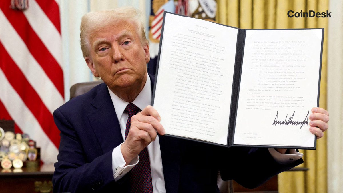 CoinDesk's tweet photo. INSIGHT: The White House confirms the U.S. Strategic Bitcoin Reserve is still being structured 16 months after Trump's executive order. https://t.co/s1wD2bH4Vy