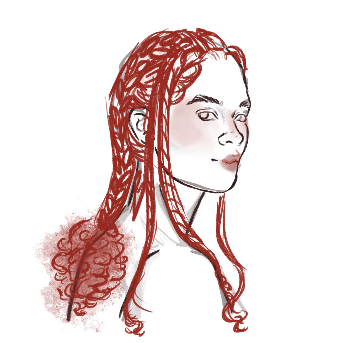 ellemoldfyre's tweet photo. A few designs for Nettle's hair I played around with for my recent commission for @/thelaughingtree on tumblr
#nettles #hotd #asoiaf https://t.co/fZHkkI8RUr
