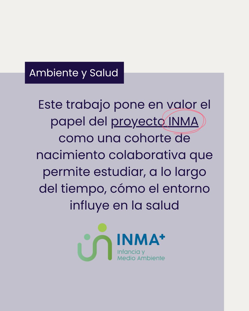 GVAfisabio's tweet photo. Detrás de este trabajo está el 🟢 #ProyectoINMA, una cohorte colaborativa que permite seguir la influencia del entorno en la salud desde el inicio del embarazo hasta la adolescencia. https://t.co/1a591Xnriu