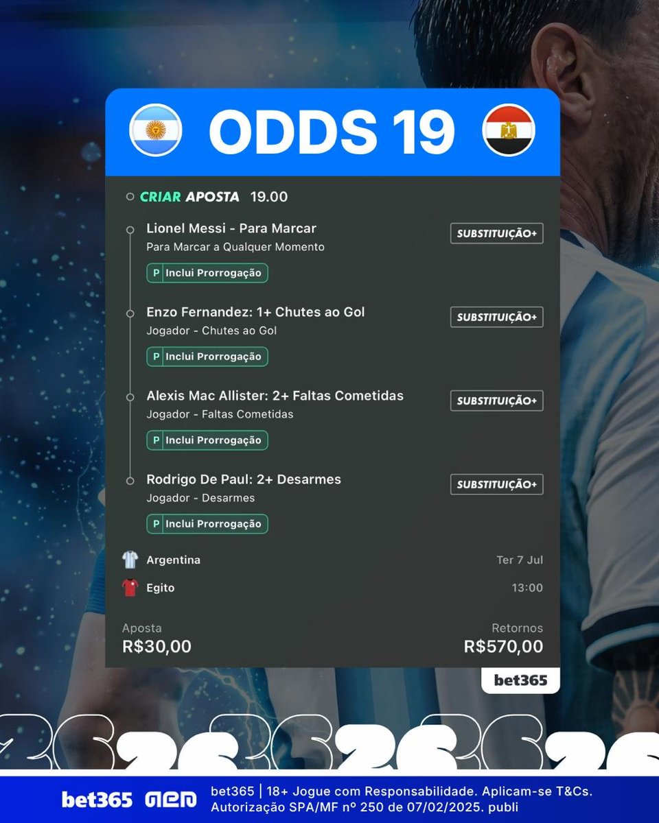APalpites's tweet photo. Mais um dia decisivo na Copa! E já tem palpite no ar:

➡️ ODDS 19 no jogo da Argentina: https://t.co/7nifhTlAwH

Fiquem ligados, que nos próximos minutos vou trazer uma ótima oportunidade pra vocês!

—

18+ Jogue com Responsabilidade. Aplicam-se T&Cs. Autorização SPA/MF nº 250 de 07/02/2025. publi