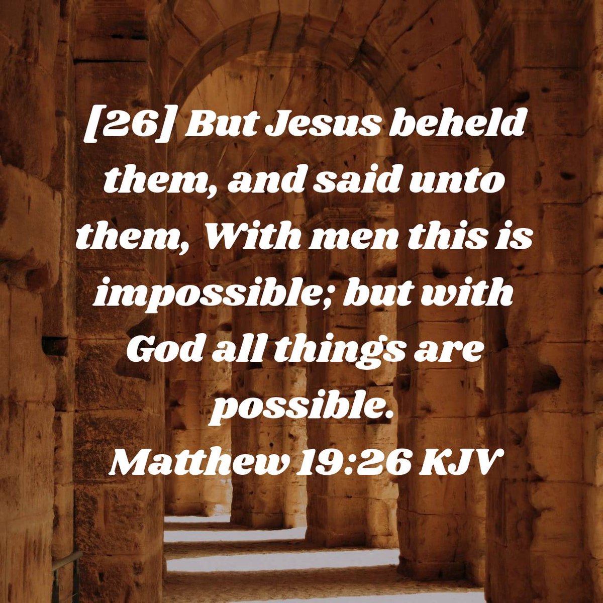 Songbird4God's tweet photo. Matthew 19:26 KJV
https://t.co/t9NWKjUdmN https://t.co/X6fefEzB4l