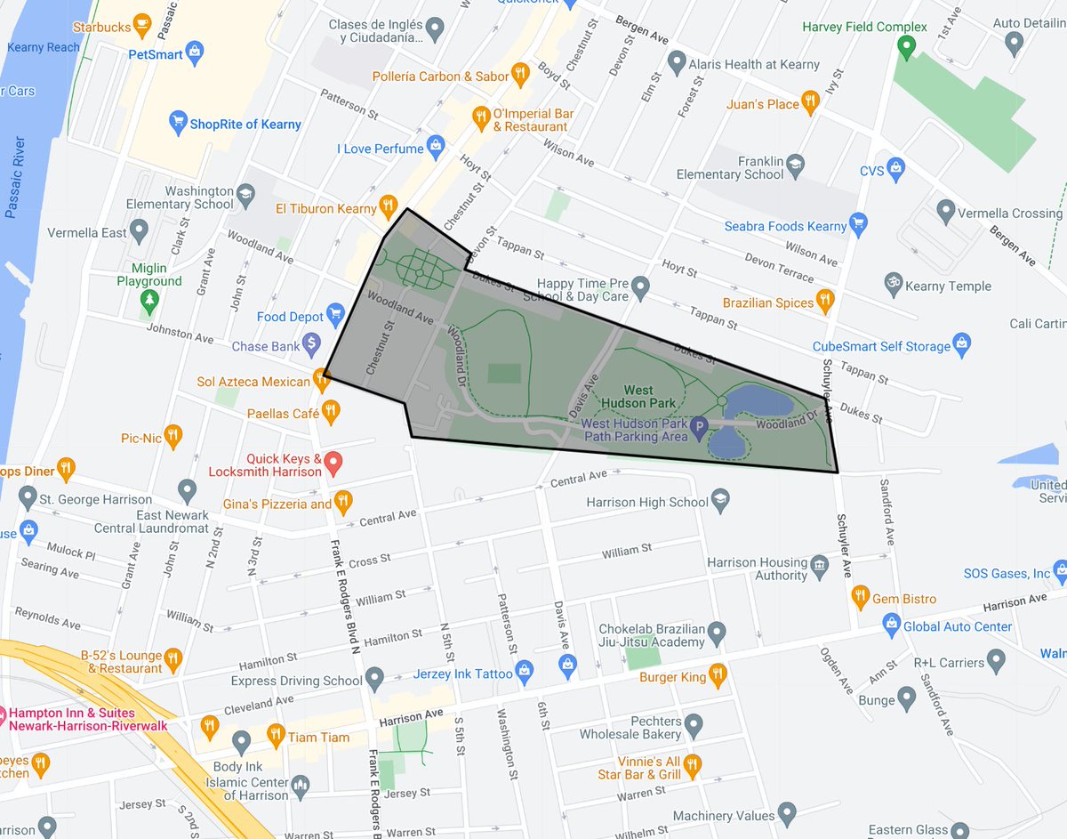 HCMosquito's tweet photo. Mosquito spraying to take place around West Hudson Park, Kearny, 2-6 AM on July 9, 2026. https://t.co/3h3FEqwDjI