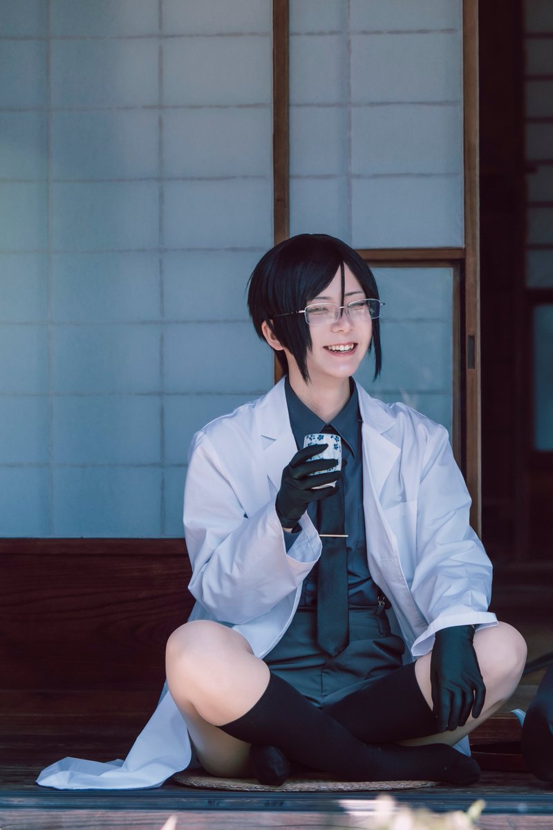 y_cha_z's tweet photo. 花丸薬研ニキはこんな感じで笑ってくれそう〜っていう幻覚🌸
📸歩さん
※cosplay※オフショ https://t.co/eO7nqySdAu