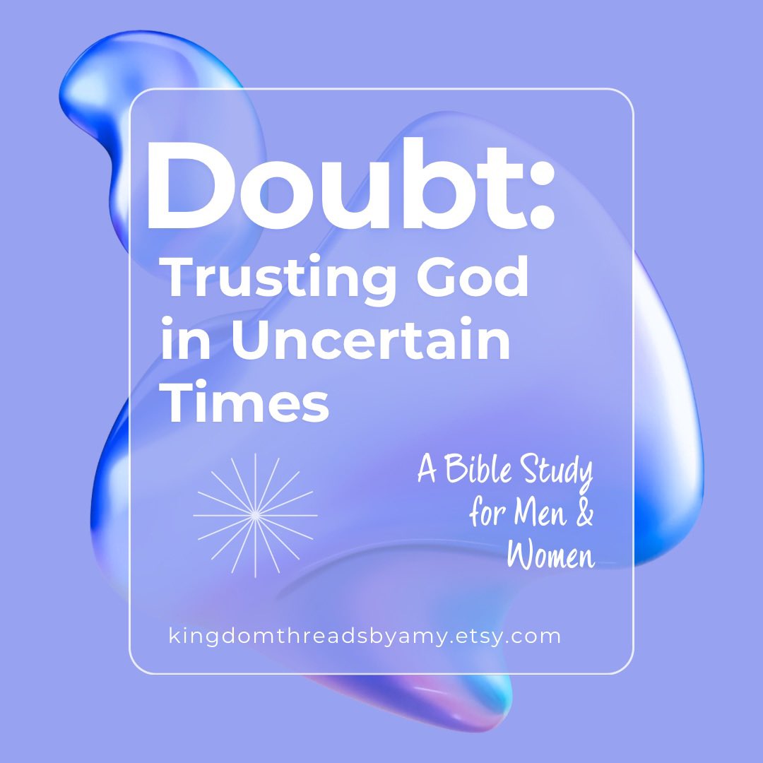 _kingdomthreads's tweet photo. Doubt: Trusting God in Uncertain Times - A Bible Study for Men and Women

🔗 https://t.co/EezeyIcUR1 https://t.co/eICduG9avG